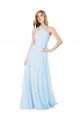 Criss Cross High Neck Halter Chiffon Bridesmaid Dress Essex