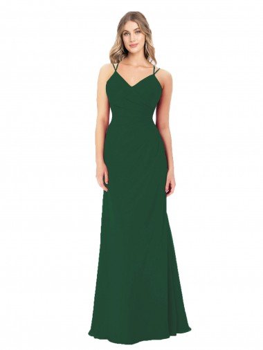 Criss Cross Strappy Chiffon Bridesmaid Dress Essex