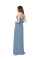 Chiffon A-Line Wraparound Draping Long Bridesmaid Dress Essex