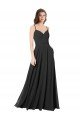 Cowl Back Spaghetti Straps Long Chiffon Bridesmaid Dress  Essex