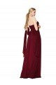 Draped Strapless Long A-Line Chiffon Bridesmaid Dress / Formal Prom Dress Essex