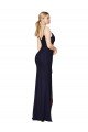 Draped Spaghetti Straps Long Chiffon Mermaid Bridesmaid Dress / Formal Prom Dress Essex