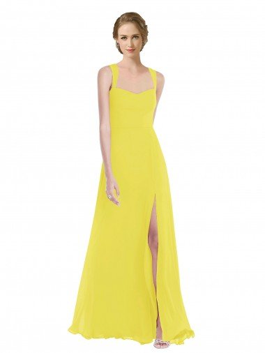 Wide Strap Sweetheart Maxi Bridesmaid Dress Essex
