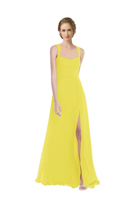 Wide Strap Sweetheart Maxi Bridesmaid Dress Essex