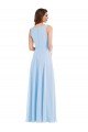 Deep V-Neck Chiffon Maxi Bridesmaid Dress Essex