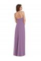 Wrap Bodice Maxi Bridesmaid Dress with Front Slit Essex
