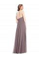 Diamond Halter Maxi Formal Bridesmaid Dress with Front Slit Essex