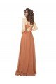 Chiffon Bridesmaid Dress with Tie Back Keyhole Essex