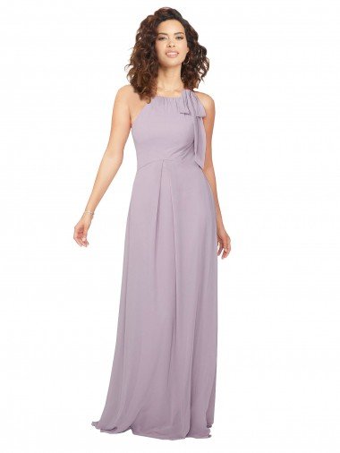 Halter Neck Bridesmaid Dress with Bow Essex