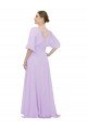 Chiffon Bridesmaid Dress with Ruched Waist Essex