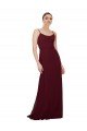 Scoop Neck Tied Keyhole Back Chiffon Bridesmaid Dress Essex