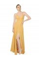 Ruched Chiffon Bridesmaid Dress with Pockets & Tie Back Detail Essex