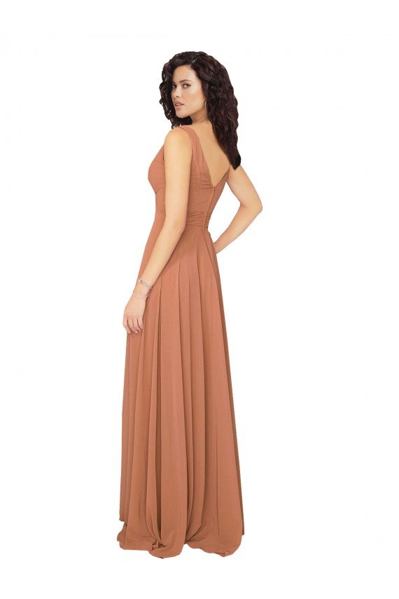 Knotted Bodice Chiffon Bridesmaid Dress Essex