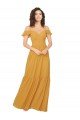 Ruched Keyhole Back Boho Chiffon Bridesmaid Dress Essex