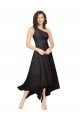 Midi Length One Shoulder Chiffon Cocktail Bridesmaid Dress Essex
