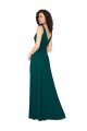 V-Neck Chiffon Bridesmaid Dress with Front Skirt Slit Essex