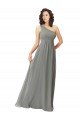 Embroidered One Shoulder Chiffon Bridesmaid Dress Essex