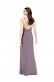Simple Floor-Length Chiffon Formal Bridesmaid Dress with Criss-Cross Back Essex