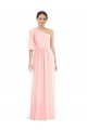 One Shoulder Bell Sleeves Chiffon Maxi Bridesmaid Dress Essex