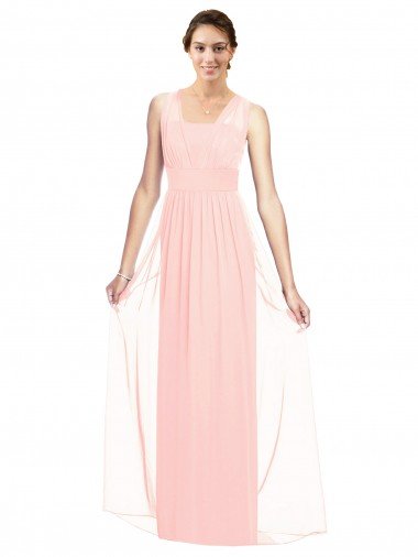 V-Neck Full Length Chiffon Bridesmaid Dress Essex