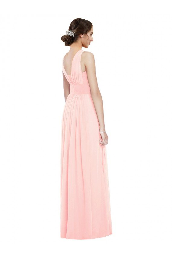 V-Neck Full Length Chiffon Bridesmaid Dress Essex