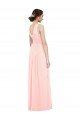 V-Neck Full Length Chiffon Bridesmaid Dress Essex