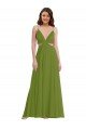 Ruffled Chiffon Cutout Maxi Bridesmaid Dress Essex
