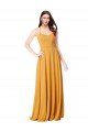 Chiffon A-Line Bridesmaid Dress with Halter Back Essex