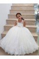 Ivory Ball Gown Floor Length Flower Girl Dress Essex