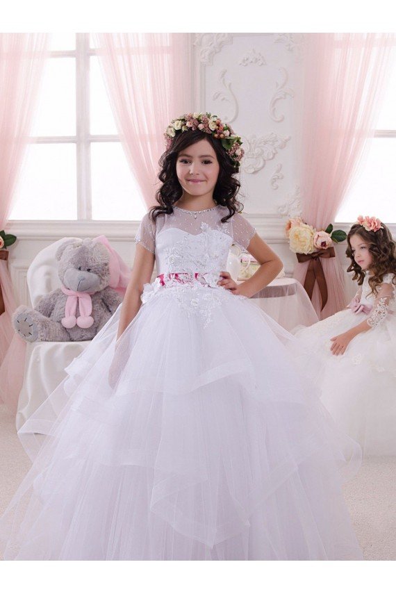 Ivory Ball Gown Sweetheart Floor Length Flower Girl Dress Essex