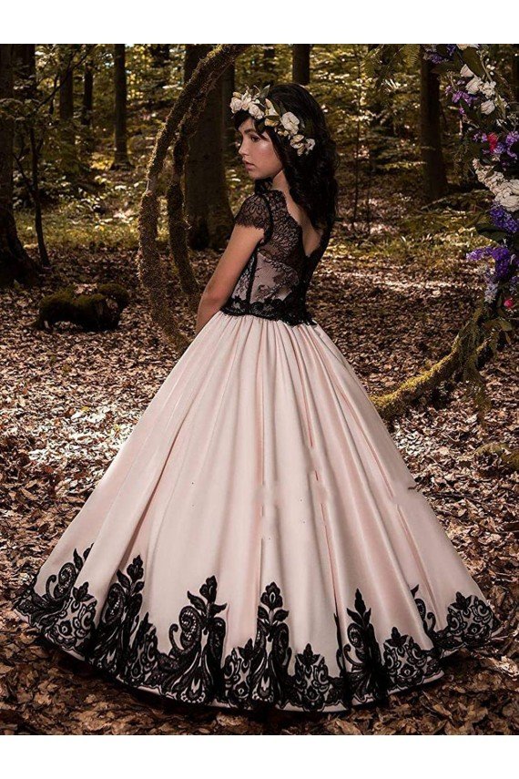 Ivory Ball Gown Sweetheart Neck Sleeveless Flower Girl Dress Essex