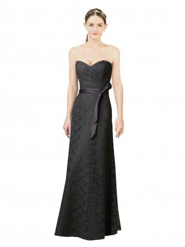 Strapless Lace Bridesmaid Dress with Sweetheart Neckline Essex