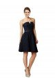 Classic Knee Length Lace Bridesmaid Dress / Cocktail Dress with Notched Neckline Essex