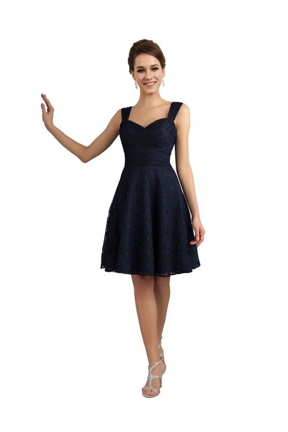 Lace Bridesmaid Dress / Cocktail Dress with Sweetheart Neckline and Button Back Detail Essex