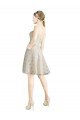 Lace Bridesmaid Dress / Cocktail Dress with Draped Sweetheart Neckline Essex