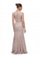 Long Sleeveless All Lace Bridesmaid Dress / Prom Dress with Scoop Neckline Essex