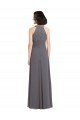 Long Chiffon Bridesmaid Dress with Corded Lace Bodice Essex