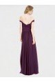 Sweetheart Long Bridesmaid Dress with Off the Shoulder Cap Sleeve Lace Bodice Essex