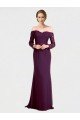 Full Length Long Bridesmaid Dress with Lace Off The Shoulder Bodice Essex
