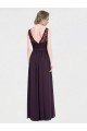 V-Neck Bridesmaid Dress with Corded Lace Bodice Essex