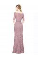 Short Sleeves Crop Top Mermaid Lace Bridesmaid Dress / Prom Dress Essex