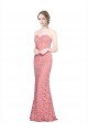 Fitted Sweetheart Mermaid Lace Bridesmaid Dress / Prom Dress Essex