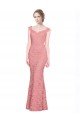 Sweetheart Mermaid Long Lace Bridesmaid Dress / Prom Dress with Wide Straps Essex