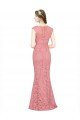 Sweetheart Mermaid Long Lace Bridesmaid Dress / Prom Dress with Wide Straps Essex