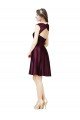 Short Knee Length Lace Cocktail Bridesmaid Dress with Square Neck Essex