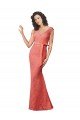 Mermaid Long V-Neck Lace Bridesmaid Dress with Open Back Essex