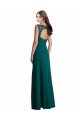 Long A-Line Lace and Chiffon Bridesmaid Dress with Open Back Essex