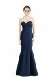 Long Mermaid Full Length Strapless Satin Bridesmaid Dress Essex