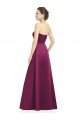 Full Length Strapless Long Satin Bridesmaid Dress with Sweetheart Neckline Essex