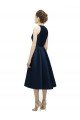 Halter Neck Short Tea Length Sleeveless Satin Bridesmaid Dress Essex
